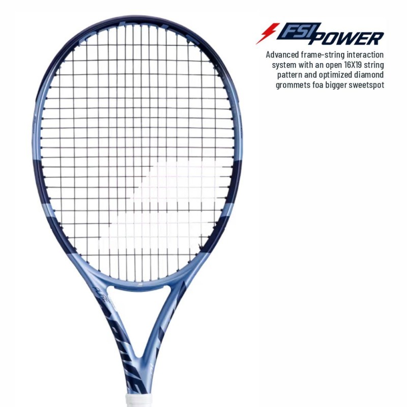 BABOLAT Pure Drive 107 Gen 11 Tennis Racquet (Unstrung, Metallic Blue)
