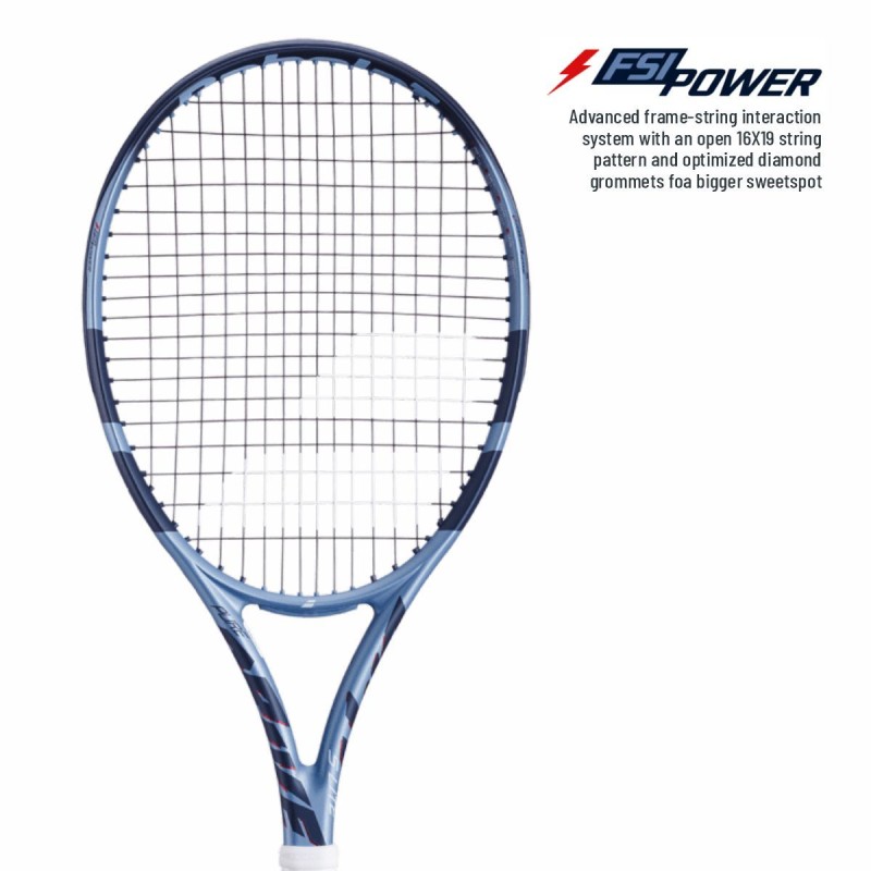 BABOLAT Pure Drive Super Lite Gen 11 Tennis Racquet (Unstrung, Metallic Blue)