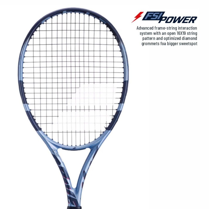 BABOLAT Pure Drive Plus Gen 11 Tennis Racquet ( Unstrung, Metallic Blue)