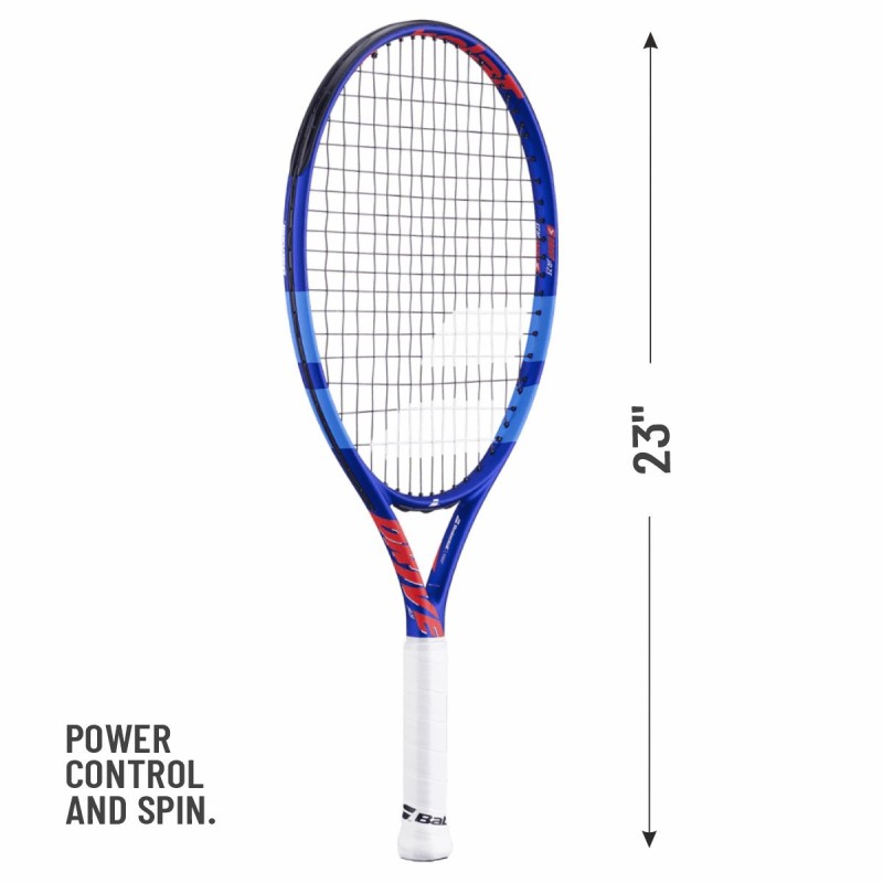 BABOLAT Drive Junior 23 2026 Tennis Racquet (Blue/Red, Strung)