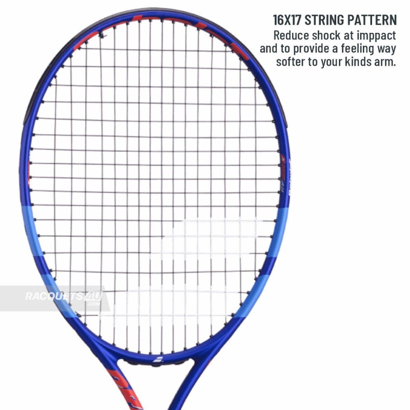BABOLAT Drive Junior 23 2026 Tennis Racquet (Blue/Red, Strung)