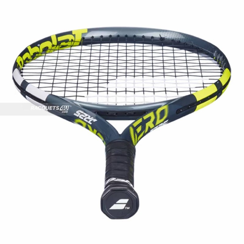 BABOLAT Aero Junior 25 Tennis Racquet (Grey/Flue/Yellow, Strung)