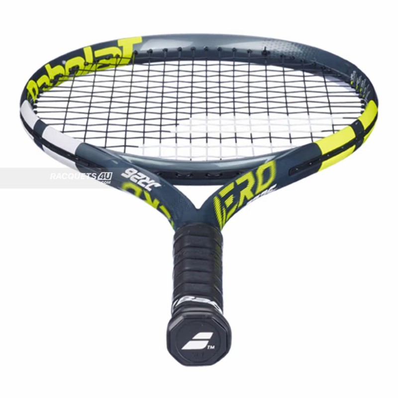 BABOLAT Aero Junior 26 Tennis Racquet (Grey/Flue/Yellow, Strung)