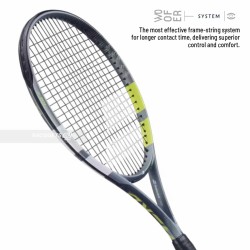 BABOLAT Evo Aero Gen 2 Tennis Racquet (Grey/Fl/Yellow, Unstrung)