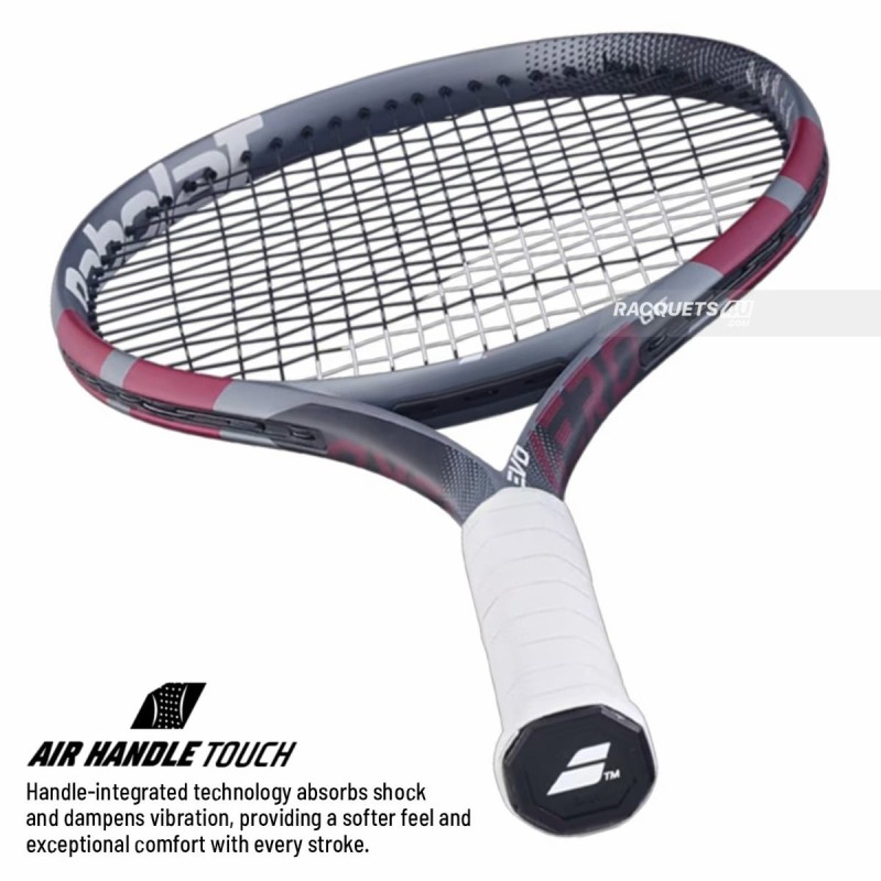BABOLAT Evo Aero Lite Gen 2 Tennis Racquet (Grey/Rasberry/Pink, Unstrung)