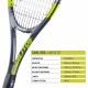 BABOLAT Carlitos Junior 26 Tennis Racquet (Yellow/Blue, Strung)