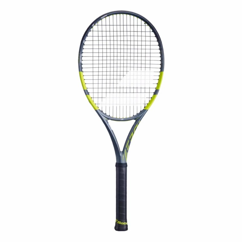 BABOLAT Pure Aero Plus Gen 9 Tennis Racquet (Grey/Flue/Yellow, Unstrung)
