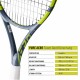 BABOLAT Pure Aero Team Gen 9 Tennis Racquet (Grey/Flue/Yellow, Unstrung)
