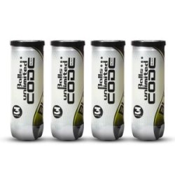 BALLS UNLIMITED Code Black Tennis Ball Dozen (12 Balls)