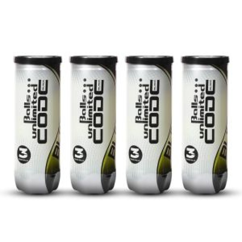 BALLS UNLIMITED Code Black Tennis Ball Dozen (12 Balls)