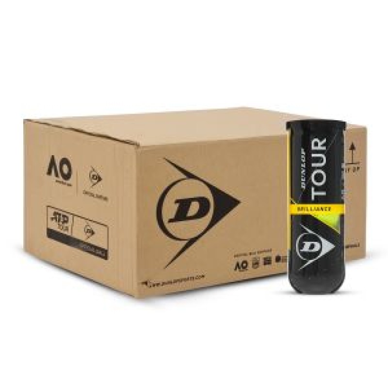 DUNLOP Tour Brilliance Tennis Ball Carton (72 Balls)