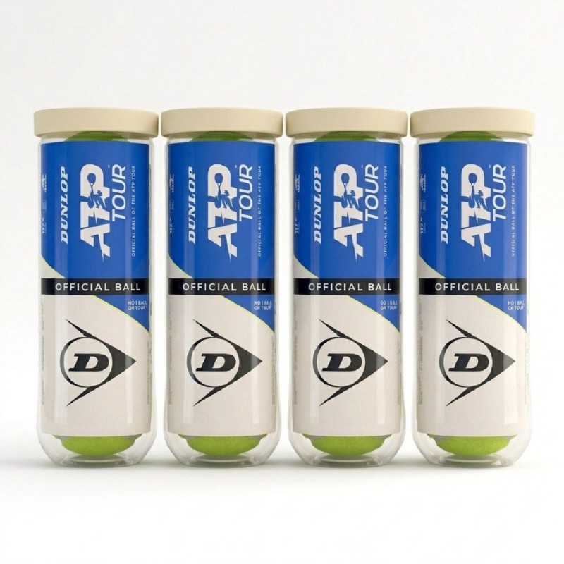 DUNLOP ATP Tour Tennis Balls Dozen (12 Balls)