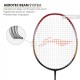 LI-NING Windstorm 72 Badminton Racquet (Black/Red, Unstrung)