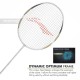 LI-NING Windstorm 78+ Badminton Racquet (White/Gold, Unstrung)