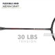 LI-NING 3D Calibar X Boost Badminton Racquet (D.Grey/Red, Unstrung)