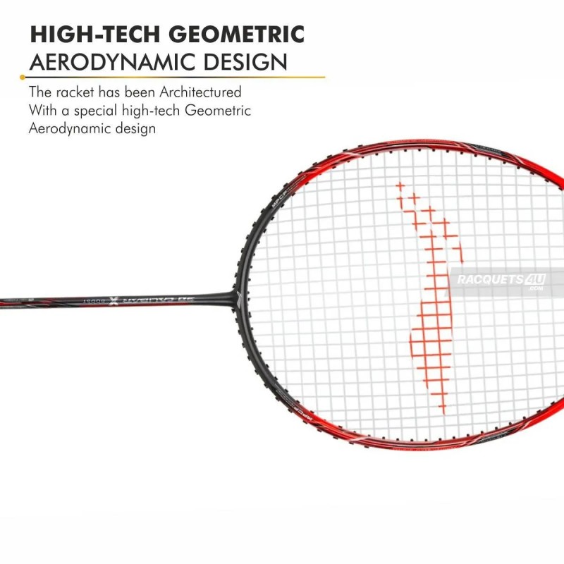 LI-NING 3D Calibar X Boost Badminton Racquet (D.Grey/Red, Unstrung)