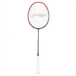 LI-NING 3D Calibar X Boost Badminton Racquet (D.Grey/Red, Unstrung)