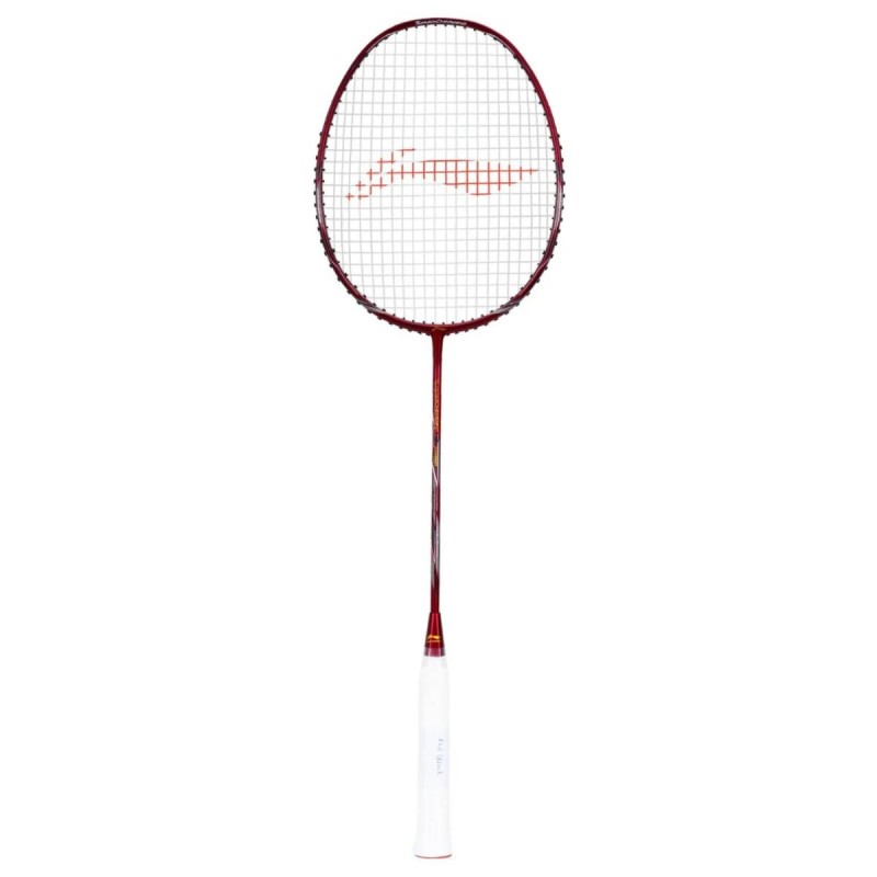 LI-NING Turbo Charging Z Combat Badminton Racquet (G6, Unstrung, Red/Black)