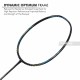 LI-NING Turbo Charging Z Boost Badminton Racquet (Unstrung, Black/Blue/Gold)