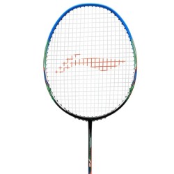 LI-NING Windstorm 72 Badminton Racquet (Black/Blue/Orange, Unstrung)