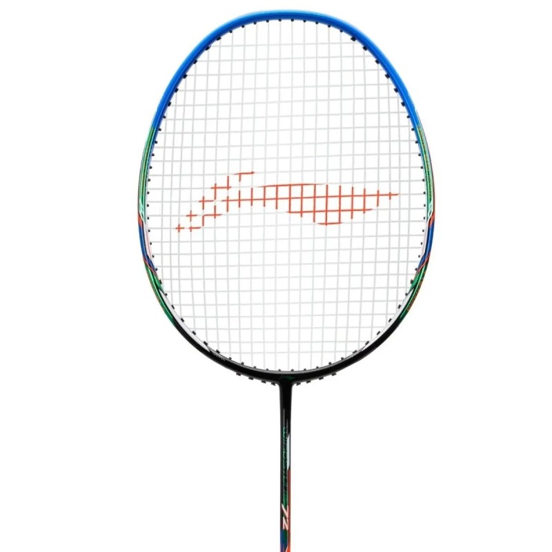 LI-NING Windstorm 72 Badminton Racquet (Black/Blue/Orange, Unstrung)