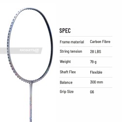 LI-NING Wind Lite 900 II Badminton Racquet (White, Unstrung)