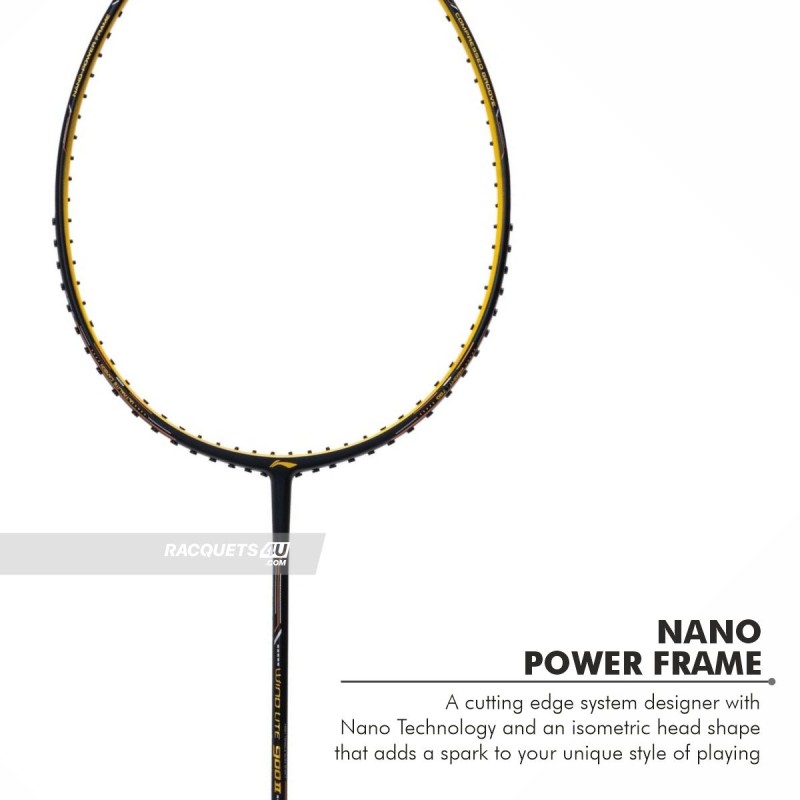 LI-NING Wind Lite 900 II Badminton Racquet (Black/Gold, Unstrung)