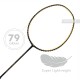 LI-NING Wind Lite 900 II Badminton Racquet (Black/Gold, Unstrung)