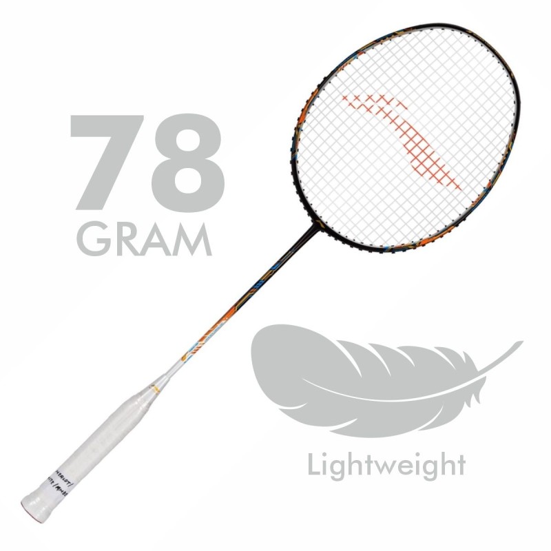 LI-NING Air-Force 78 G3 Badminton Racquet (Merlot/White/Amber, Unstrung)