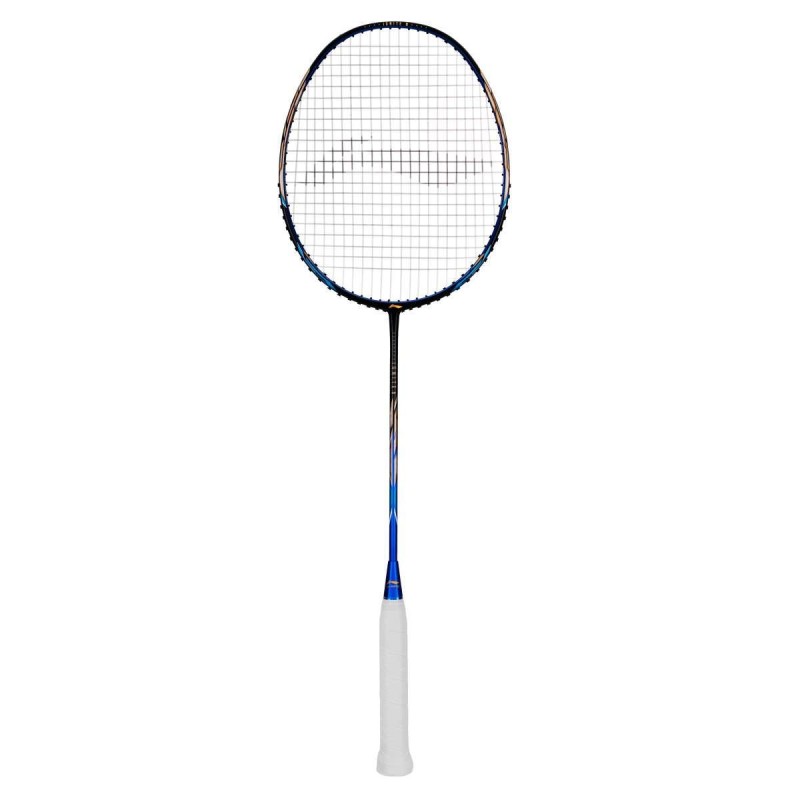 LI-NING Ignite 8 Badminton Racquet (Black/Blue/Old Gold, Unstrung)