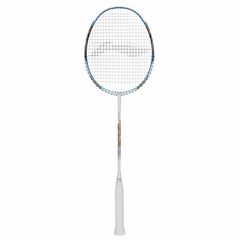 LI-NING Ignite 8 Badminton Racquet (Pearl White/Blue, Unstrung)