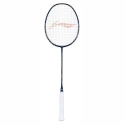 LI-NING Turbo Charging Z Boost Badminton Racquet (Navy/Silver, Strung)
