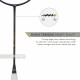 LI-NING Windstorm 78+ Badminton Racquet (Black/Gold, Unstrung)