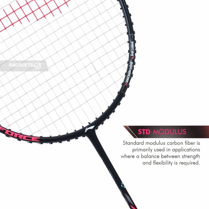 LI-NING AX-FORCE Cannon Badminton Racquet (Black, Unstrung)