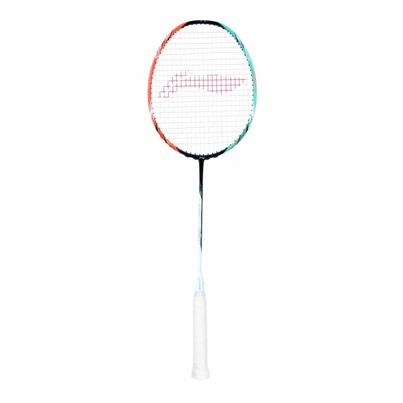 LI-NING Halbertec 7000 Badminton Racquet (Green/Orange, Unstrung)