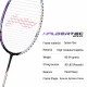 LI-NING Halbertec 5000 Badminton Racquet (White/Purple, Unstrung)
