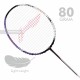 LI-NING Halbertec 5000 Badminton Racquet (White/Purple, Unstrung)
