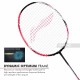LI-NING Halbertec 4000 Badminton Racquet (Pearl White/Neon Pink, Unstrung)
