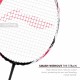 LI-NING Halbertec 4000 Badminton Racquet (Pearl White/Neon Pink, Unstrung)