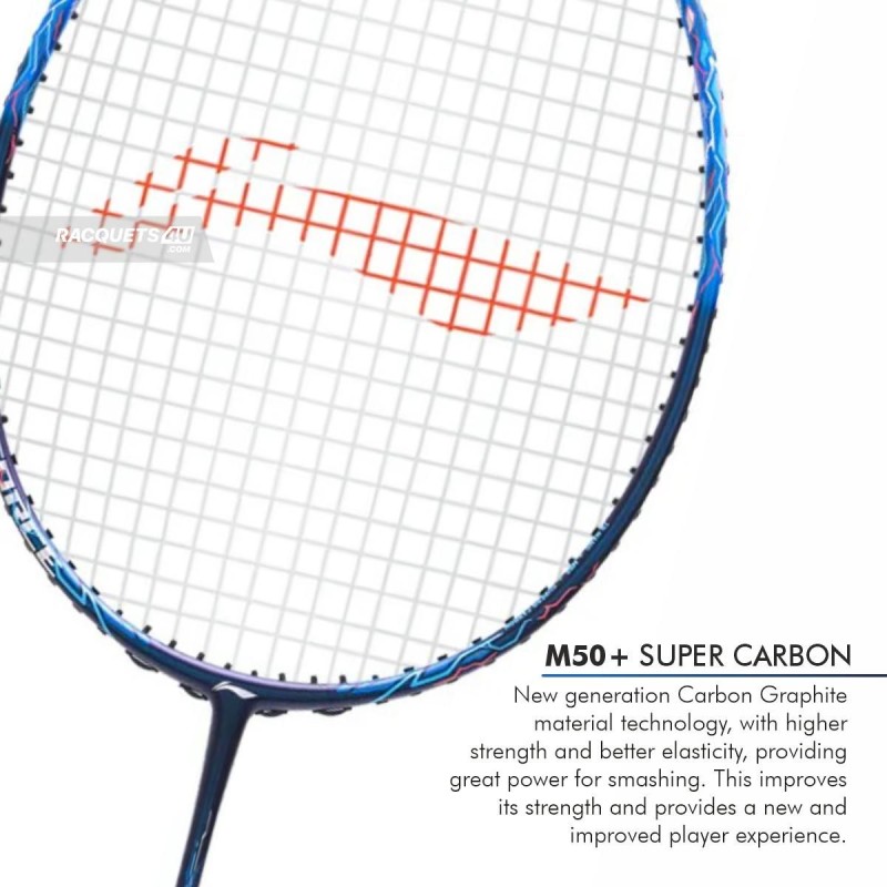 LI-NING AX-FORCE 90 Dragon Max Badminton Racquet (Blue, Unstrung)