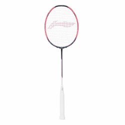 LI-NING Halbertec Motor Pro Badminton Racquet (Black/Pink/White, Unstrung)