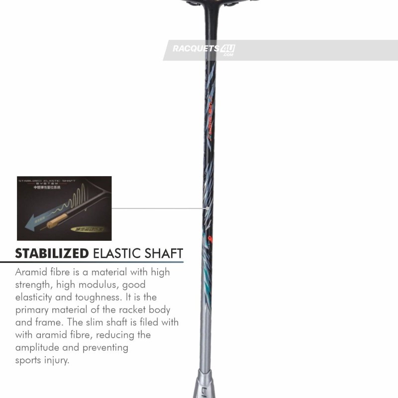 LI-NING AX-FORCE 70 Badminton Racquet (Black/Silver, Unstrung)