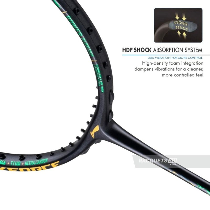 LI-NING AX-FORCE 100 Badminton Racquet (Storm Green, Unstrung)
