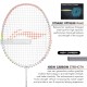 LI-NING Bladex Spiral Badminton Racquet (Light Smoke/Pink, Unstrung)