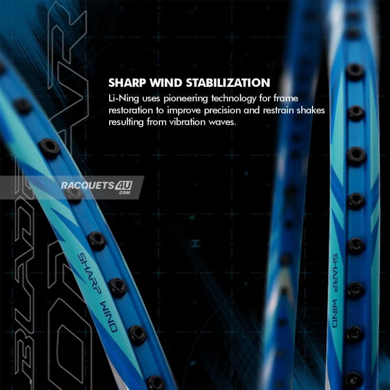 LI-NING Bladex Sonar Badminton Racquet (Blue, Unstrung)