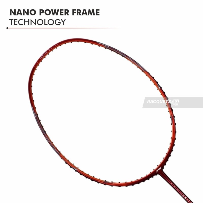 LI-NING Ignite 8 Badminton Racquet (Dark Red/Rich Gold, Unstrung)