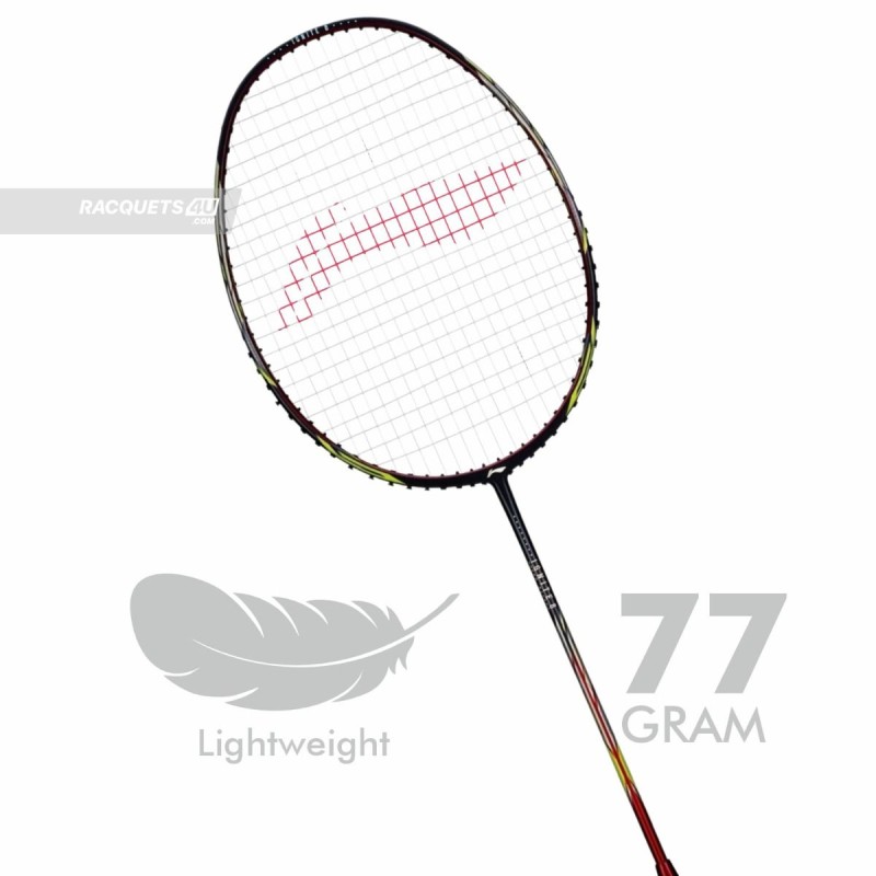 LI-NING Ignite 8 Badminton Racquet (Cool Gray/Bull Red, Unstrung)