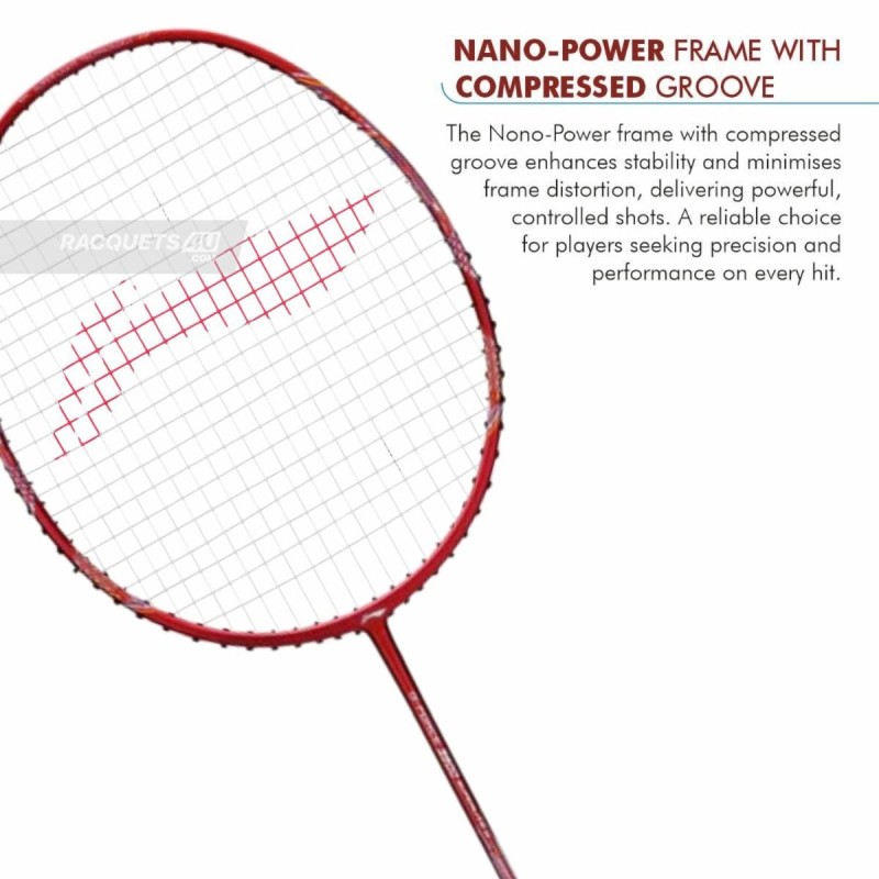 LI-NING G Force 3900 II Superlite Badminton Racquet (Red/Navy, Unstrung)