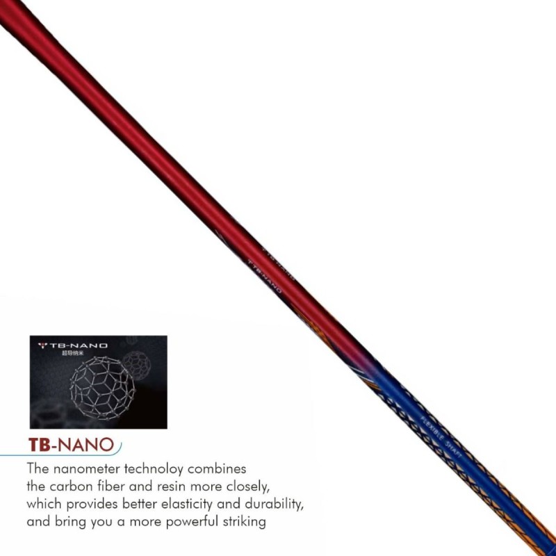 LI-NING G Force 3900 II Superlite Badminton Racquet (Red/Navy, Unstrung)