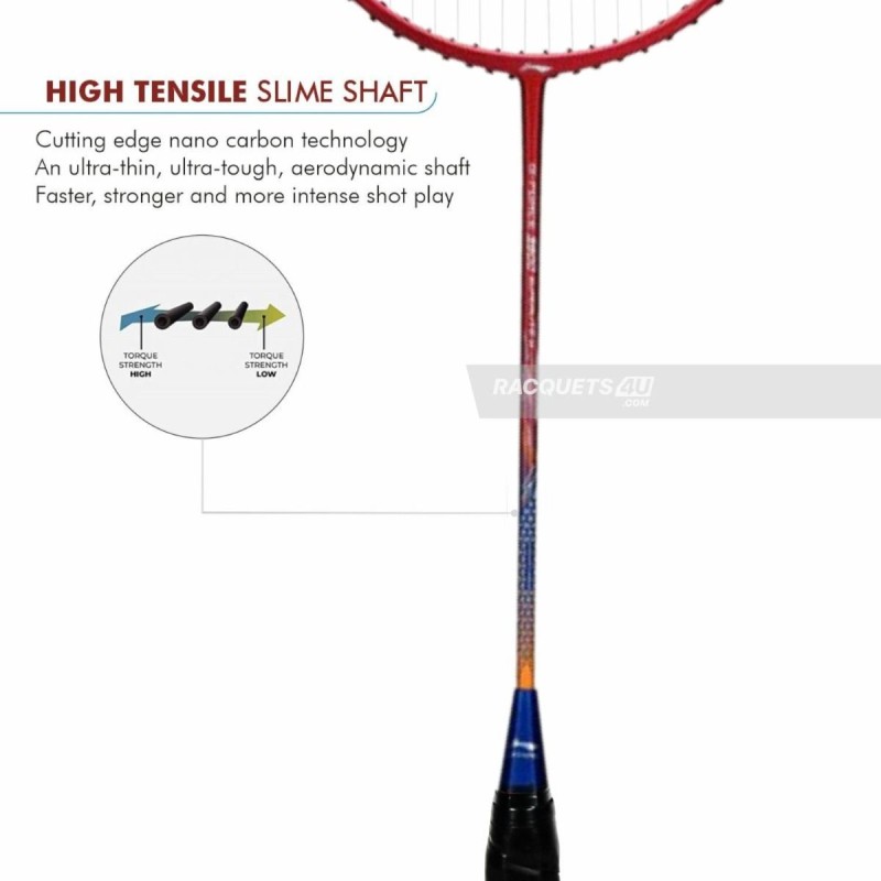 LI-NING G Force 3900 II Superlite Badminton Racquet (Red/Navy, Unstrung)